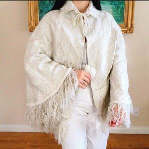 vintage poncho/cape large